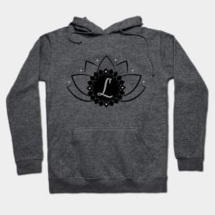 L - Lotus Flower Monogram Hoodie